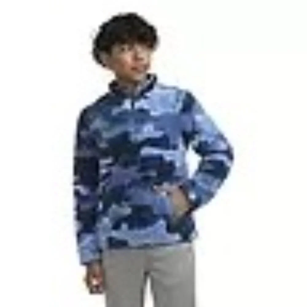 Hurley Boys Sherpa Blue‎ Quarter-Zip Jacket M 8 NWT